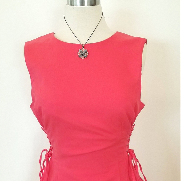 Calvin Klein Lace-Up Corset Style Sheath Dress Career Office Business Attire - Picture 5 of 13